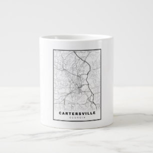 Cartersville Karta Jumbo Mugg