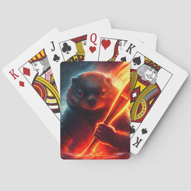 Cartes à jouer Beaver Casinokort (Baksidan)