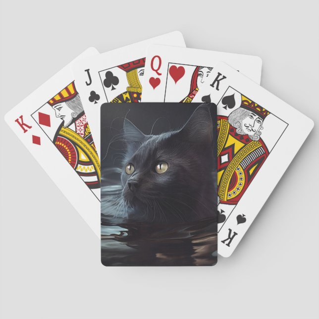 Cartes à jouer Black Cat Casinokort (Baksidan)