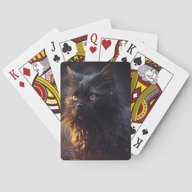 Cartes à jouer Black Cat Casinokort (Baksidan)