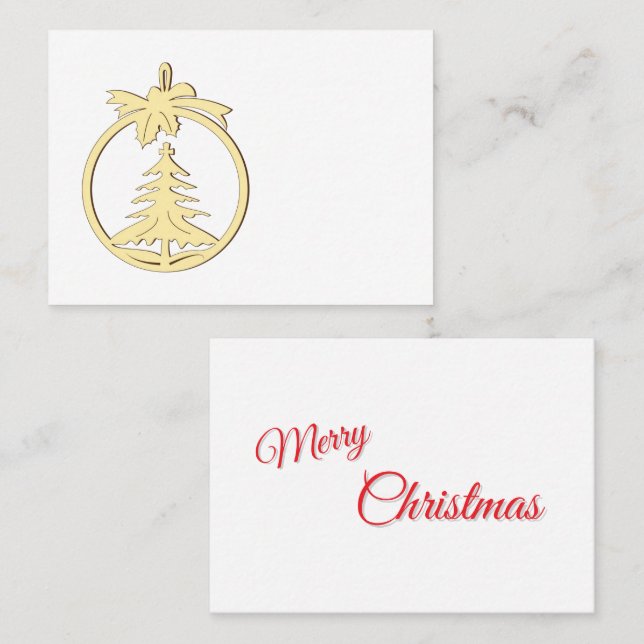 Cartes de placement pou table de Noël Placeringskort (Fram/baksida)