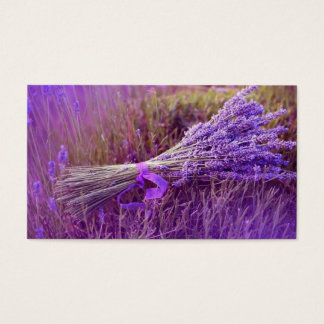Cartes de visite bouquet de lavandes visitkort