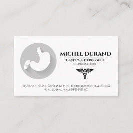 Cartes de visite Médicales Gastro-entérologue Visitkort