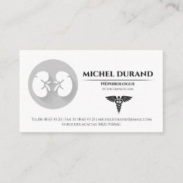 Cartes de visite Médicales Néphrologue Visitkort