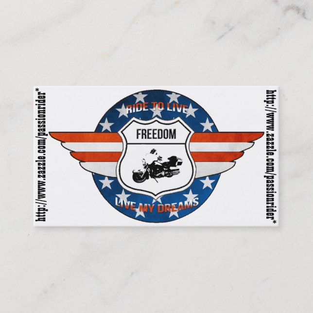 Cartes de visite PassionRider Visitkort (Framsida)