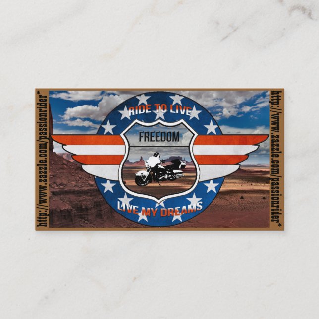 Cartes de visite PassionRider Visitkort (Framsida)