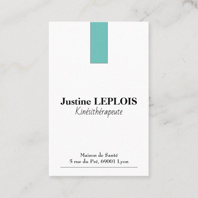 Cartes de visite Standard: 8,5 cm x 5,5 cm Visitkort (Framsida)