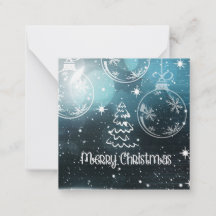 Cartes de voeux mini noël merry christmas 
