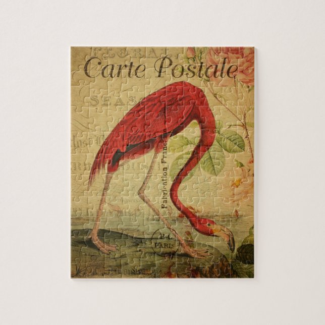 Cartes Postale Flamingo Pussel (Vertikal)