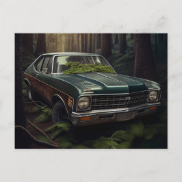 Cartes Postales auto forest Vykort