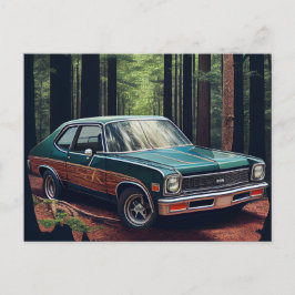 Cartes Postales auto forest Vykort