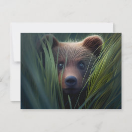 Cartes Postales bear herbe Vykort
