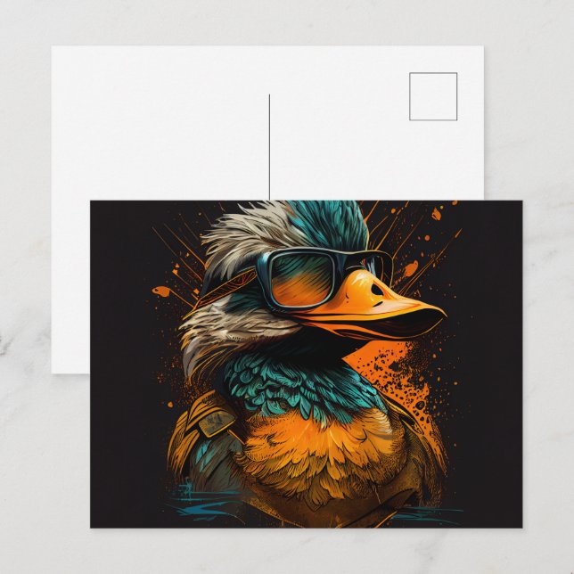 Cartes Postales Canards Vykort (Fram/baksida)
