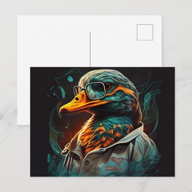 Cartes Postales Canards Vykort (Fram/baksida)