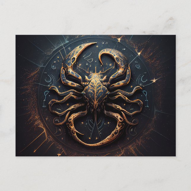 Cartes Postales Cancer Zodiac Vykort (Framsida)