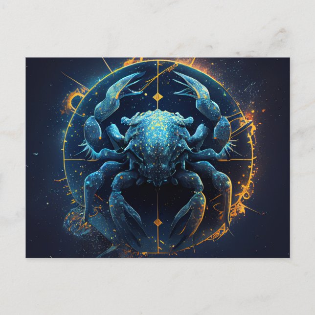 Cartes Postales Cancer Zodiac Vykort (Framsida)