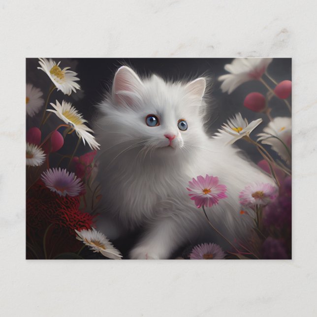 Cartes Postales Cat Fleur Vykort (Framsida)