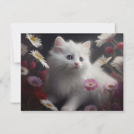 Cartes Postales Cat Fleur Vykort