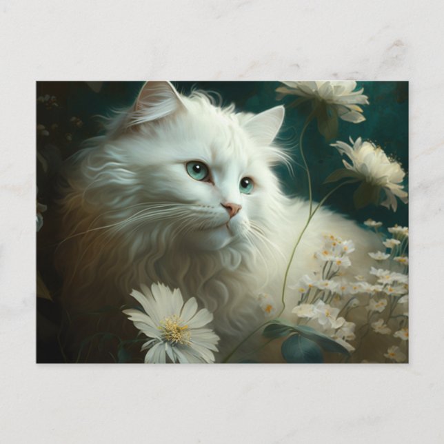 Cartes Postales Cat Fleur Vykort (Framsida)