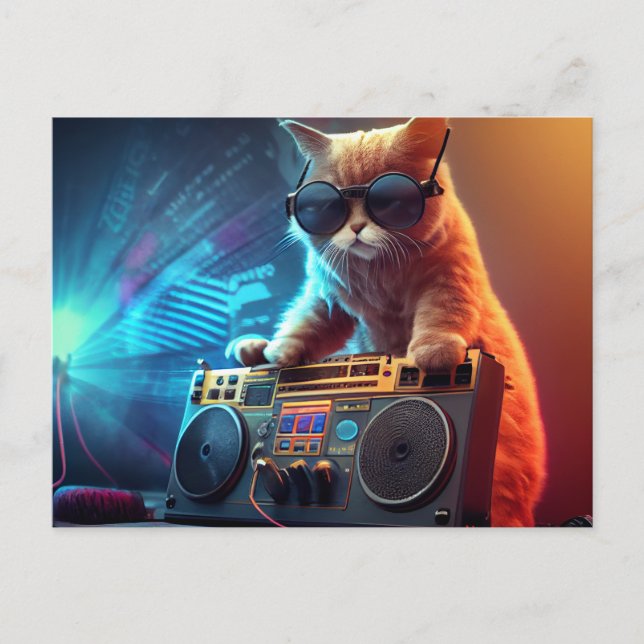 Cartes Postales Cat Funny Vykort (Framsida)