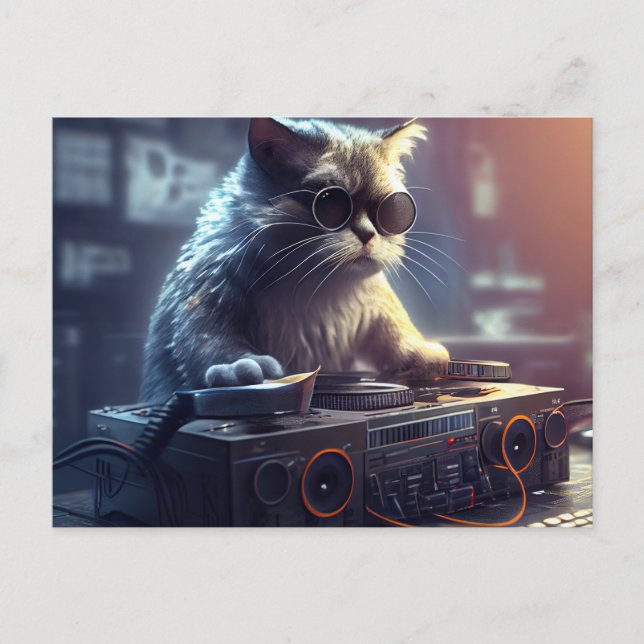 Cartes Postales Cat Funny Vykort (Framsida)