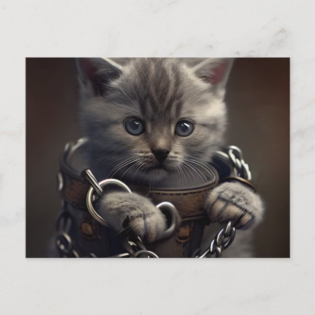 Cartes Postales Cat prisoner Vykort (Framsida)