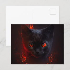 Cartes Postales Cat rouge Vykort