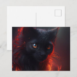 Cartes Postales Cat rouge Vykort