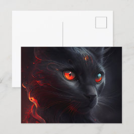Cartes Postales Cat rouge Vykort