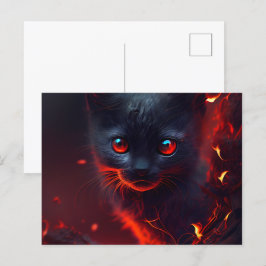 Cartes Postales Cat rouge Vykort