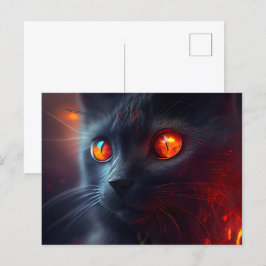Cartes Postales Cat rouge Vykort