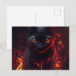 Cartes Postales Cat rouge Vykort