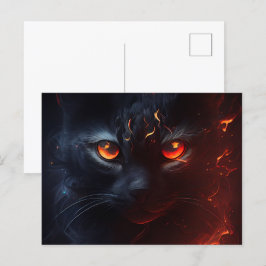 Cartes Postales Cat rouge Vykort