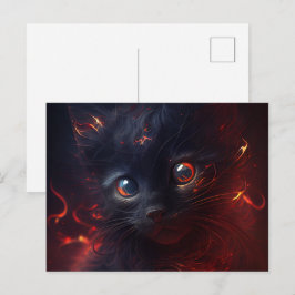 Cartes Postales Cat rouge Vykort
