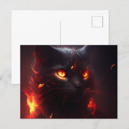 Cartes Postales Cat rouge Vykort