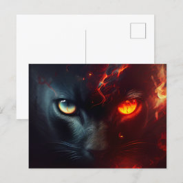 Cartes Postales Cat rouge Vykort