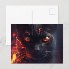 Cartes Postales Cat rouge Vykort