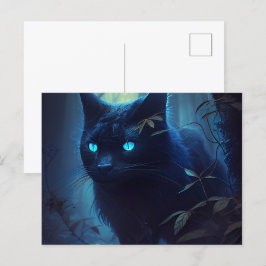 Cartes Postales Chat Bleu Vykort