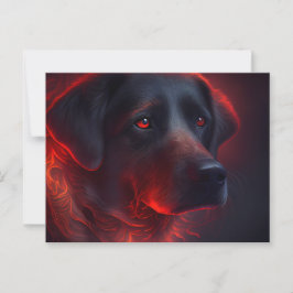 Cartes Postales chien Rouge Vykort