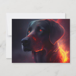 Cartes Postales chien Rouge Vykort
