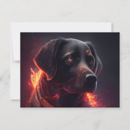 Cartes Postales chien Rouge Vykort