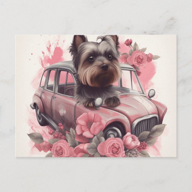 Cartes Postales Dog Yorkshire Vykort (Framsida)
