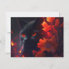 Cartes Postales feu Fleur Vykort