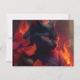 Cartes Postales feu Fleur Vykort
