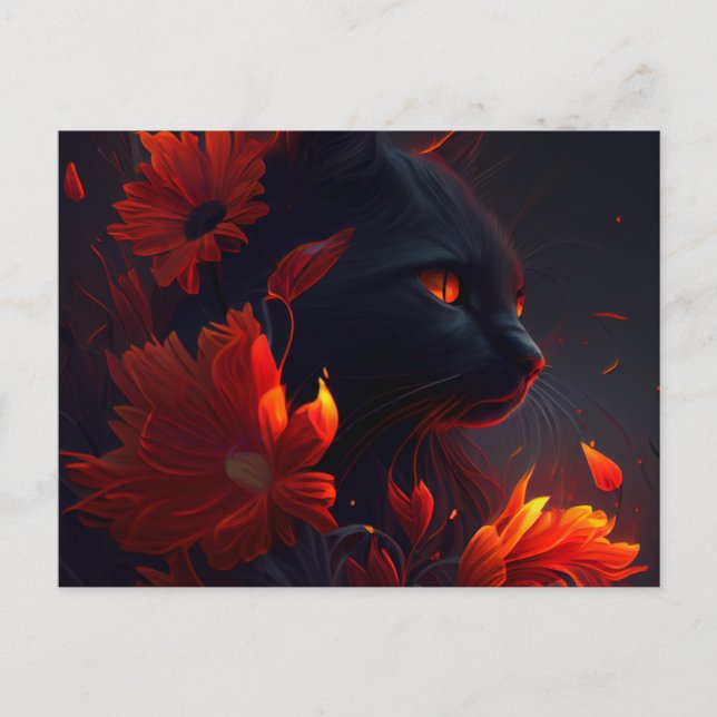 Cartes Postales feu Fleur Vykort (Framsida)