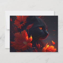 Cartes Postales feu Fleur Vykort