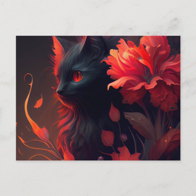 Cartes Postales feu Fleur Vykort (Framsida)