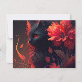 Cartes Postales feu Fleur Vykort