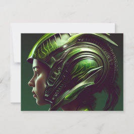 Cartes Postales Fille Futurisme Vykort