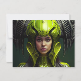 Cartes Postales Fille Futurisme Vykort